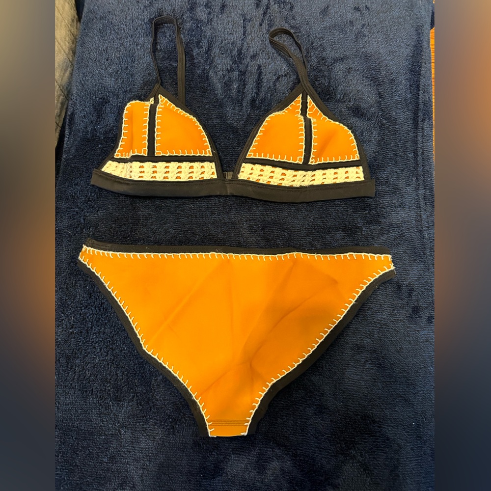 Triangl brand neoprene bathing suit size small